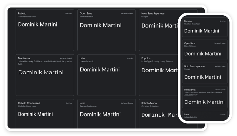 Změna fontu - Dominik Martini